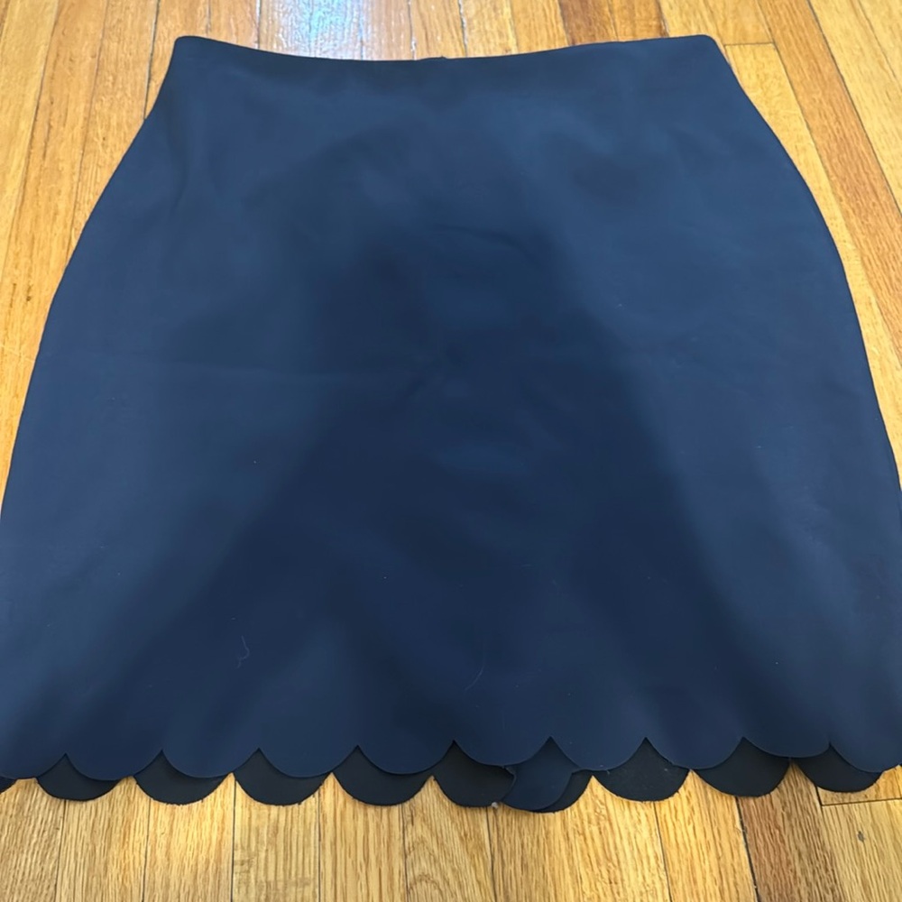 Blue scallop skirt